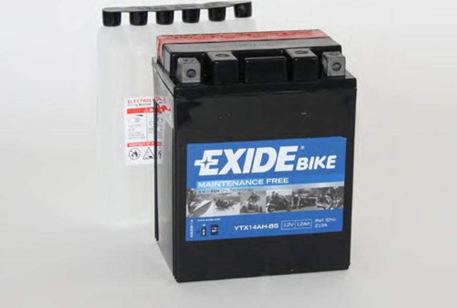 Exide YTX14AH-BS  - Стартерна акумуляторна батарея, АКБ autozip.com.ua
