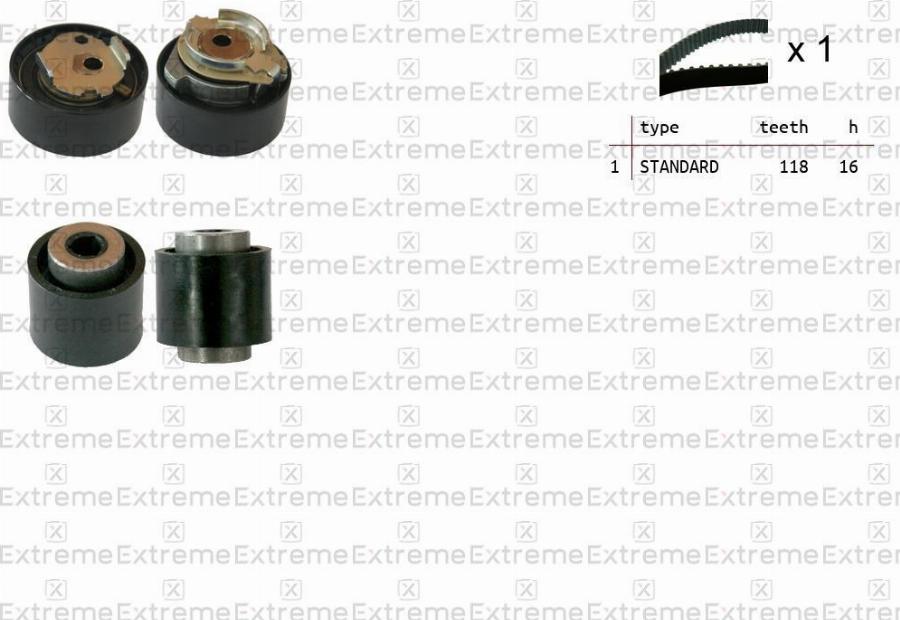 EXTREME 99990092 - Комплект ременя ГРМ autozip.com.ua