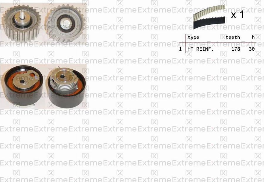 EXTREME 99990040 - Комплект ременя ГРМ autozip.com.ua