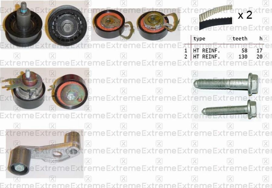 EXTREME 99990047 - Комплект ременя ГРМ autozip.com.ua