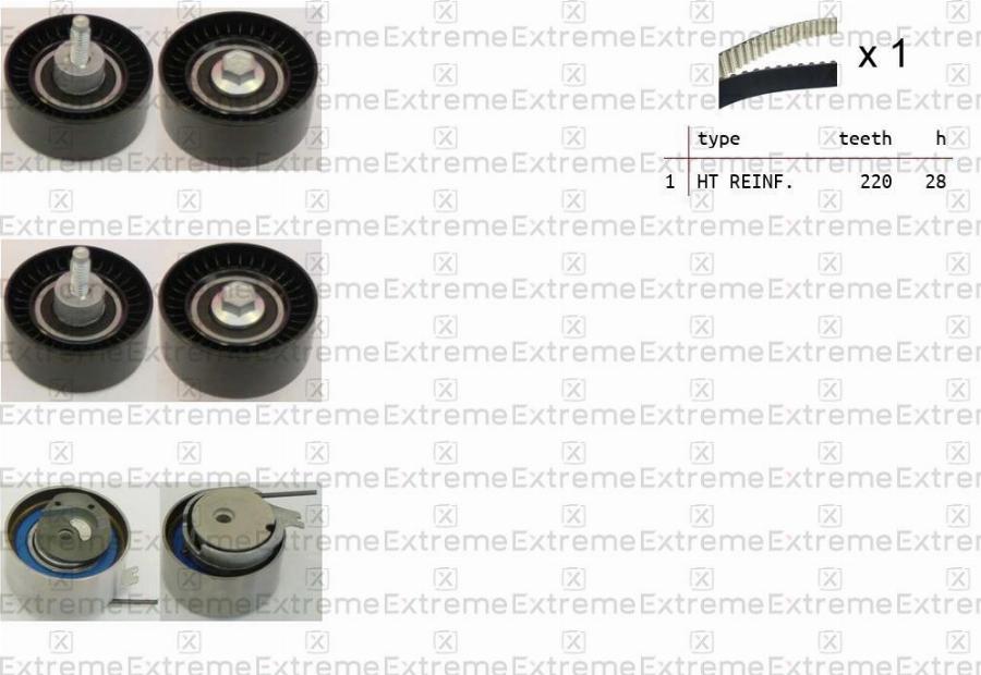 EXTREME 99990057 - Комплект ременя ГРМ autozip.com.ua