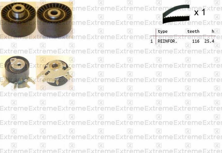 EXTREME 99990063 - Комплект ременя ГРМ autozip.com.ua