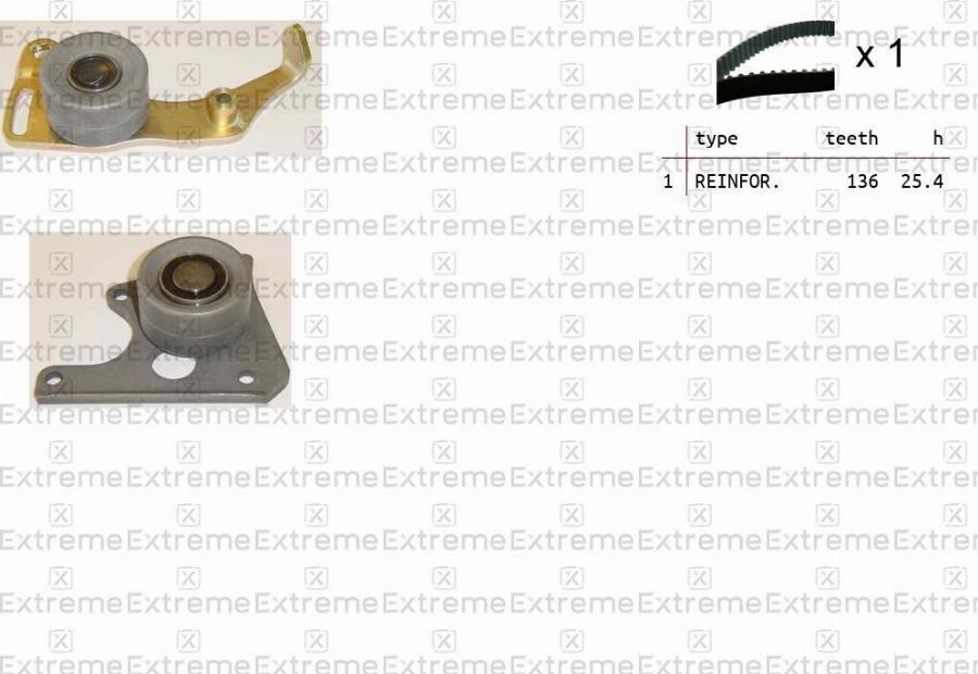 EXTREME 99990008 - Комплект ременя ГРМ autozip.com.ua