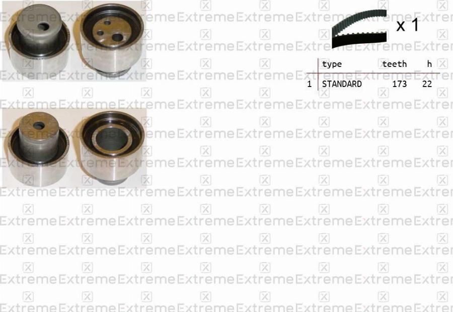 EXTREME 99990003 - Комплект ременя ГРМ autozip.com.ua