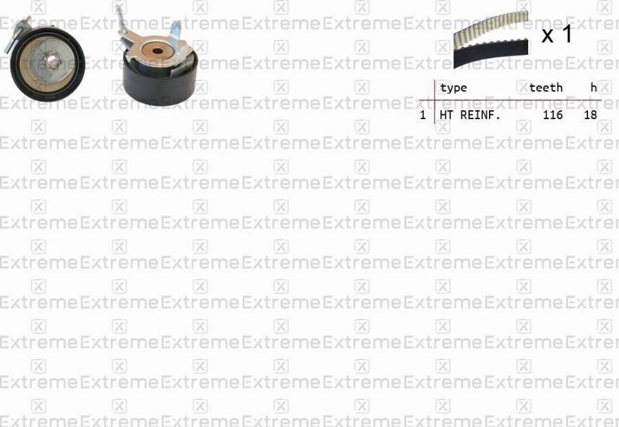 EXTREME 99990089 - Комплект ременя ГРМ autozip.com.ua