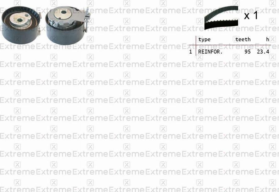 EXTREME 99990038 - Комплект ременя ГРМ autozip.com.ua