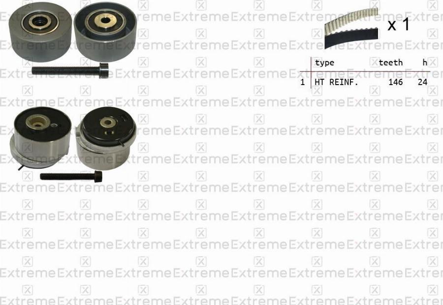 EXTREME 99990070 - Комплект ременя ГРМ autozip.com.ua
