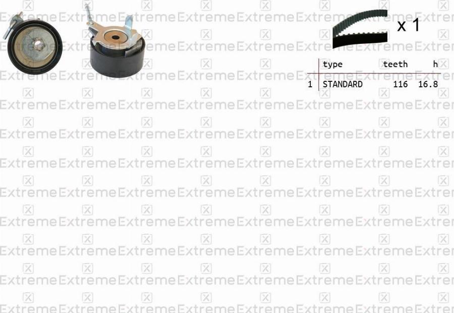 EXTREME 99990105 - Комплект ременя ГРМ autozip.com.ua