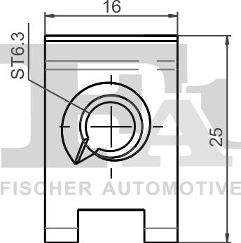 FA1 99-10111.25 - Зажим, молдинг / захисна накладка autozip.com.ua