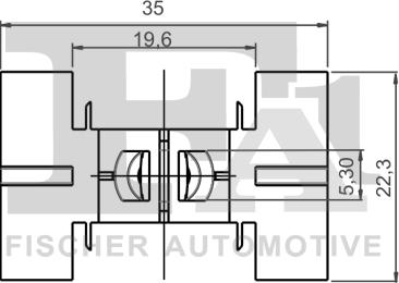 FA1 10-40040.10 - Зажим, молдинг / захисна накладка autozip.com.ua