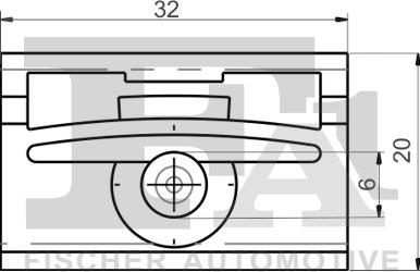 FA1 10-40048.25 - Зажим, молдинг / захисна накладка autozip.com.ua