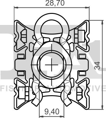 FA1 10-40088.10 - Плаваюча колодка, склопідйомник autozip.com.ua