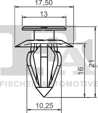 FA1 11-40003.5 - Зажим, молдинг / захисна накладка autozip.com.ua