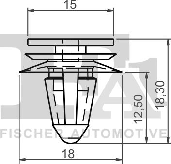 FA1 11-40011.10 - Зажим, молдинг / захисна накладка autozip.com.ua