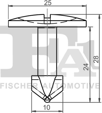 FA1 11-40087.5 - Зажим, молдинг / захисна накладка autozip.com.ua