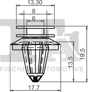 FA1 11-40038.25 - Зажим, молдинг / захисна накладка autozip.com.ua