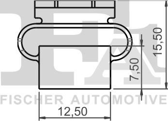 FA1 11-40109.25 - Зажим, молдинг / захисна накладка autozip.com.ua