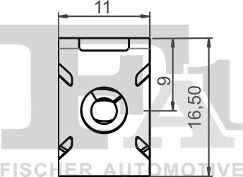 FA1 11-40119.5 - Зажим, молдинг / захисна накладка autozip.com.ua