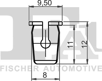 FA1 11-60004.10 - Зажим, молдинг / захисна накладка autozip.com.ua