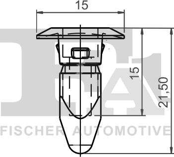 FA1 11-60006.25 - Зажим, молдинг / захисна накладка autozip.com.ua