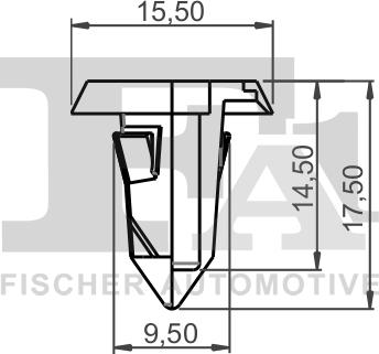 FA1 11-60007.10 - Зажим, молдинг / захисна накладка autozip.com.ua