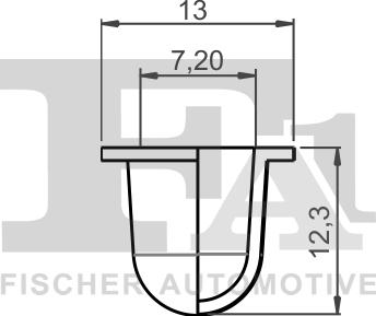 FA1 11-60031.10 - Зажим, молдинг / захисна накладка autozip.com.ua