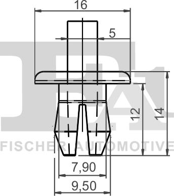 FA1 11-20009.25 - Зажим, молдинг / захисна накладка autozip.com.ua