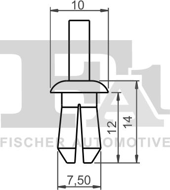 FA1 11-20004.10 - Зажим, молдинг / захисна накладка autozip.com.ua