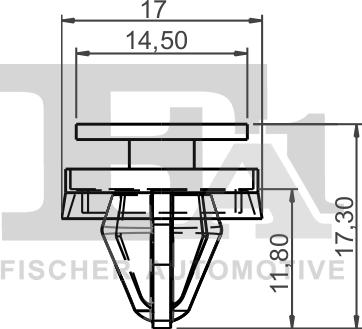 FA1 13-40029.10 - Зажим, молдинг / захисна накладка autozip.com.ua