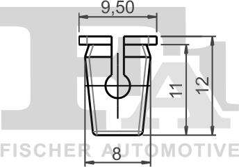 FA1 12-60003.5 - Зажим, молдинг / захисна накладка autozip.com.ua