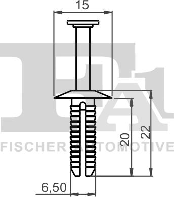 FA1 12-20005.10 - Зажим, молдинг / захисна накладка autozip.com.ua