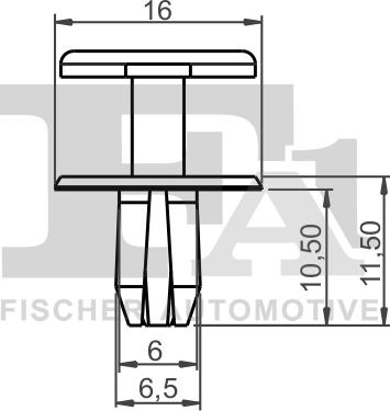 FA1 12-20006.25 - Зажим, молдинг / захисна накладка autozip.com.ua