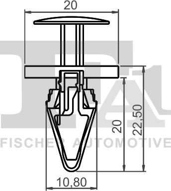 FA1 12-20007.10 - Зажим, молдинг / захисна накладка autozip.com.ua