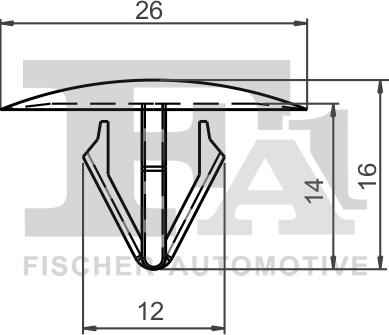 FA1 89-10001.10 - Зажим, молдинг / захисна накладка autozip.com.ua