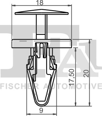 FA1 87-20002.25 - Зажим, молдинг / захисна накладка autozip.com.ua