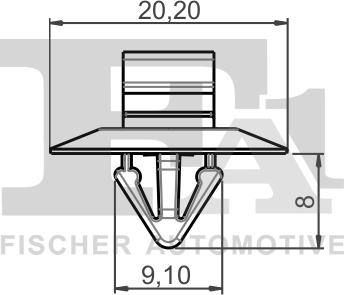 FA1 33-40005.5 - Зажим, молдинг / захисна накладка autozip.com.ua