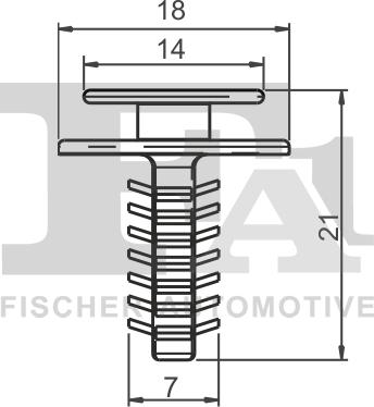 FA1 33-40008.5 - Зажим, молдинг / захисна накладка autozip.com.ua