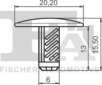 FA1 33-10014.10 - Зажим, молдинг / захисна накладка autozip.com.ua