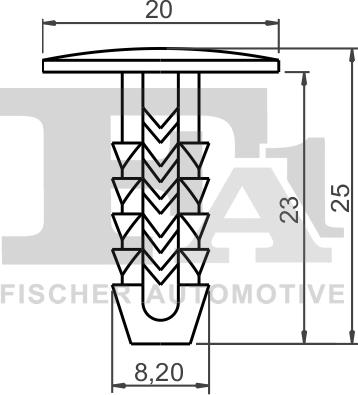 FA1 33-10016.10 - Зажим, молдинг / захисна накладка autozip.com.ua