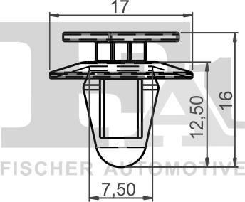 FA1 21-40014.25 - Зажим, молдинг / захисна накладка autozip.com.ua