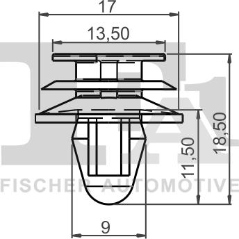 FA1 21-40016.10 - Зажим, молдинг / захисна накладка autozip.com.ua