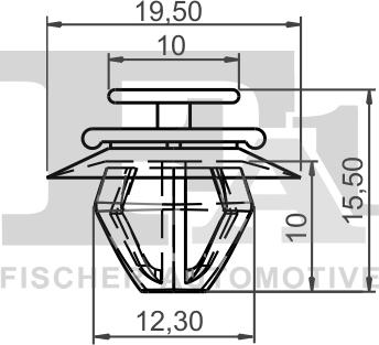 FA1 21-40021.10 - Зажим, молдинг / захисна накладка autozip.com.ua