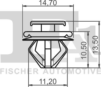 FA1 21-40023.10 - Зажим, молдинг / захисна накладка autozip.com.ua