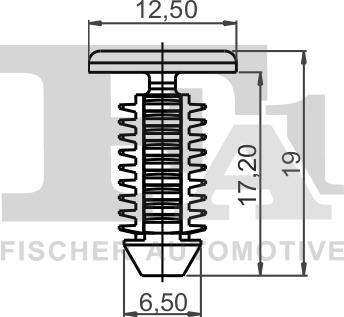 FA1 21-10005.5 - Зажим, молдинг / захисна накладка autozip.com.ua