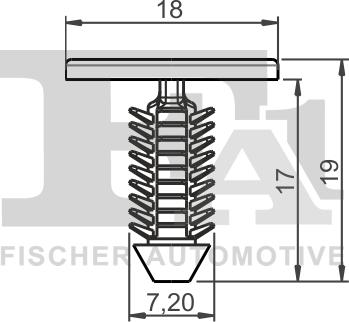 FA1 21-10014.25 - Зажим, молдинг / захисна накладка autozip.com.ua