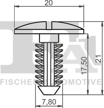 FA1 21-10027.10 - Зажим, молдинг / захисна накладка autozip.com.ua