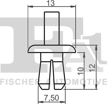 FA1 21-20007.25 - Зажим, молдинг / захисна накладка autozip.com.ua