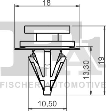 FA1 22-40008.25 - Зажим, молдинг / захисна накладка autozip.com.ua