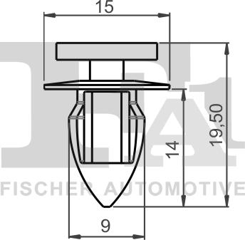 FA1 22-40012.25 - Зажим, молдинг / захисна накладка autozip.com.ua