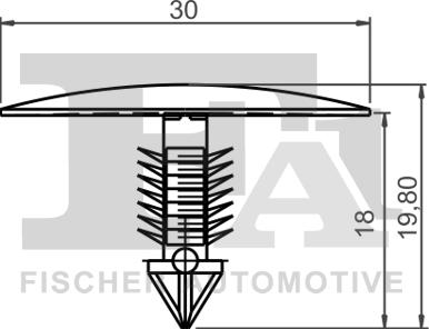 FA1 22-10021.10 - Зажим, молдинг / захисна накладка autozip.com.ua